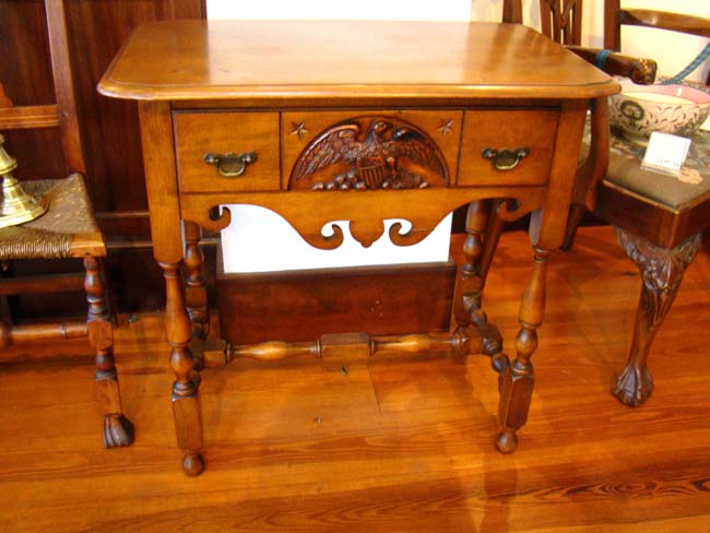 A RARE table made from wood removed from the Orlop deck of "OLD IRONSIDES" (the U S S Constitution) in 1929 — image 4